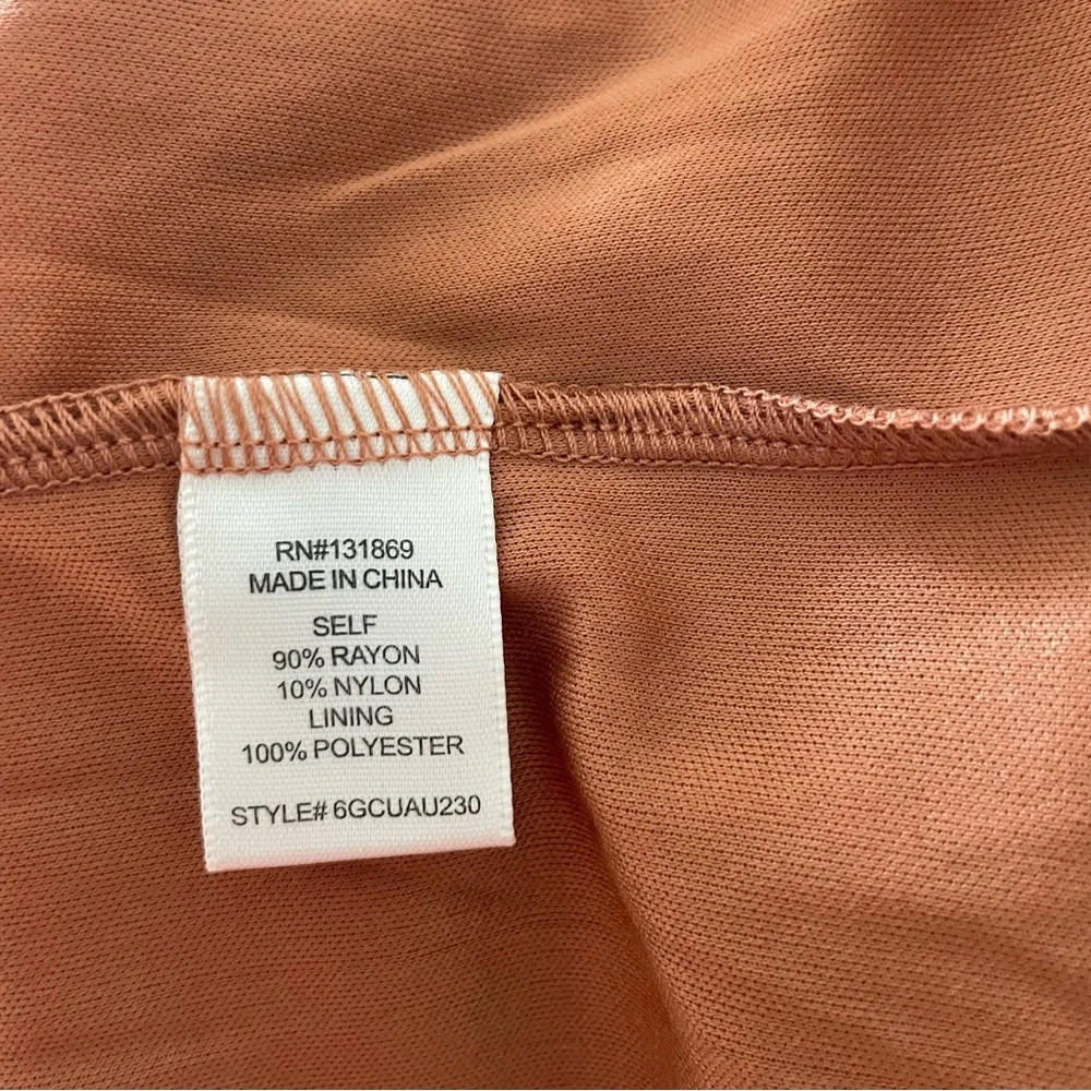 Sincerely Jules Burnt Orange Floral Maxi Dress Cottagecore Lace Trimmed - Picture 6 of 6